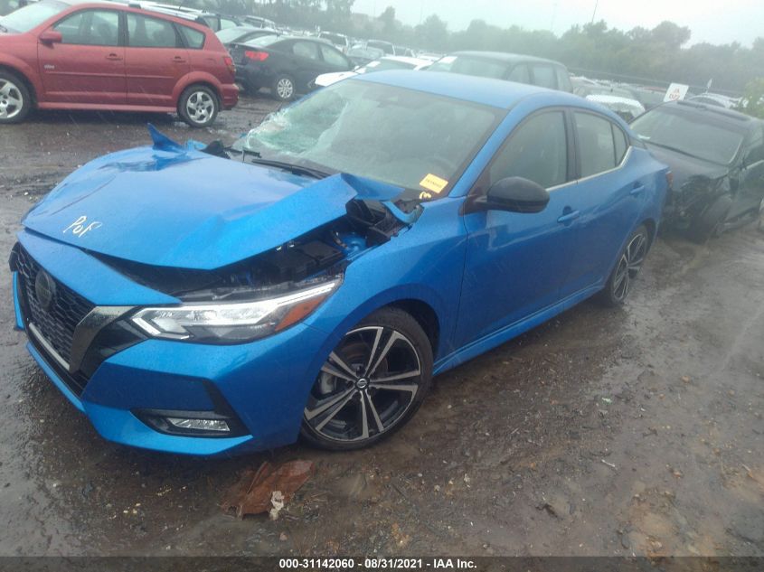 2021 NISSAN SENTRA SR VIN: 3N1AB8DV8MY207155