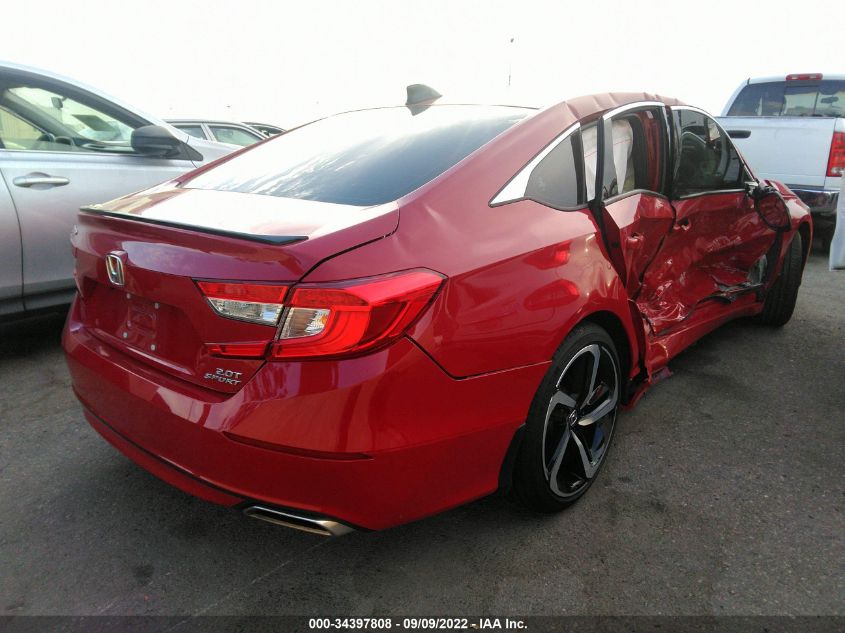 2021 HONDA ACCORD SEDAN SPORT VIN: 1HGCV2F31MA026250