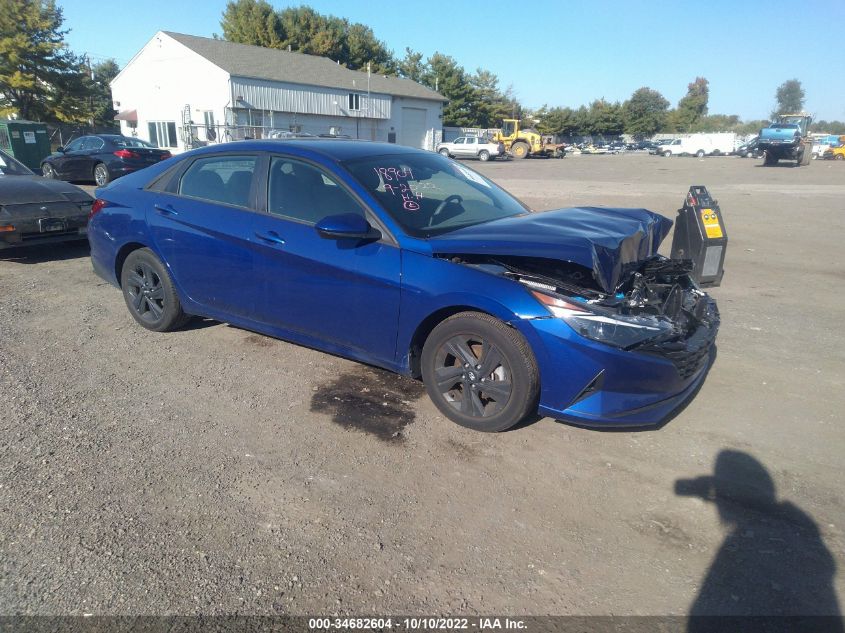 2022 HYUNDAI ELANTRA SEL VIN: 5NPLS4AG4NH070475