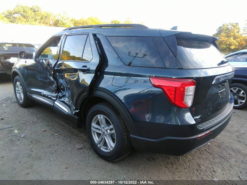 2022 FORD EXPLORER XLT VIN: 1FMSK8DH9NGA18511