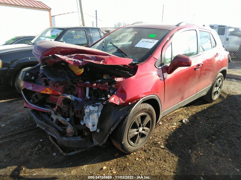 2020 CHEVROLET TRAX LT VIN: 3GNCJLSB2LL111609