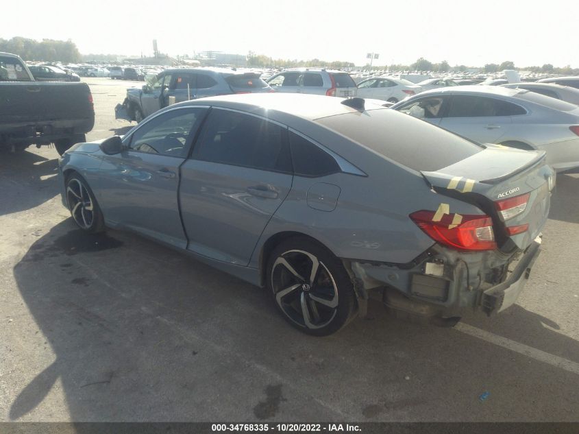 2021 HONDA ACCORD SEDAN SPORT VIN: 1HGCV2F31MA023865