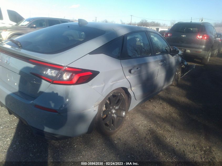 2022 HONDA CIVIC HATCHBACK SPORT VIN: 19XFL2H85NE008097