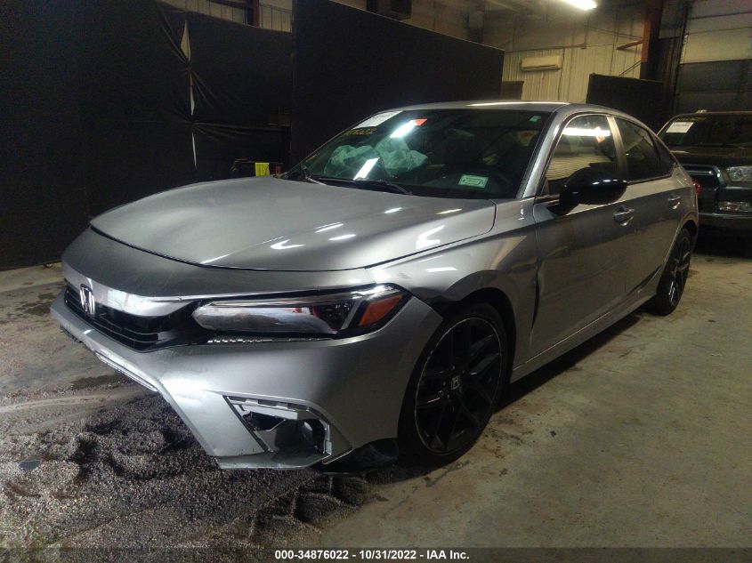 2022 HONDA CIVIC SEDAN SPORT VIN: 2HGFE2F54NH511029