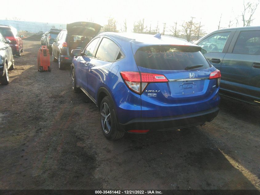 2022 HONDA HR-V EX VIN: 3CZRU6H52NM734247