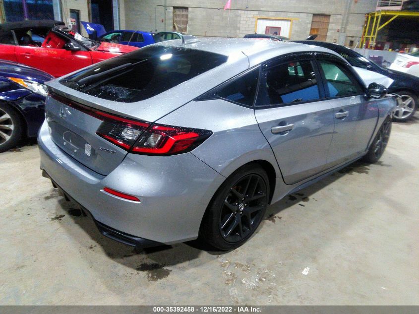 2022 HONDA CIVIC HATCHBACK SPORT VIN: 19XFL2H82NE015542