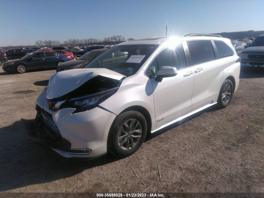2021 TOYOTA SIENNA XLE VIN: 5TDYRKEC9MS034965
