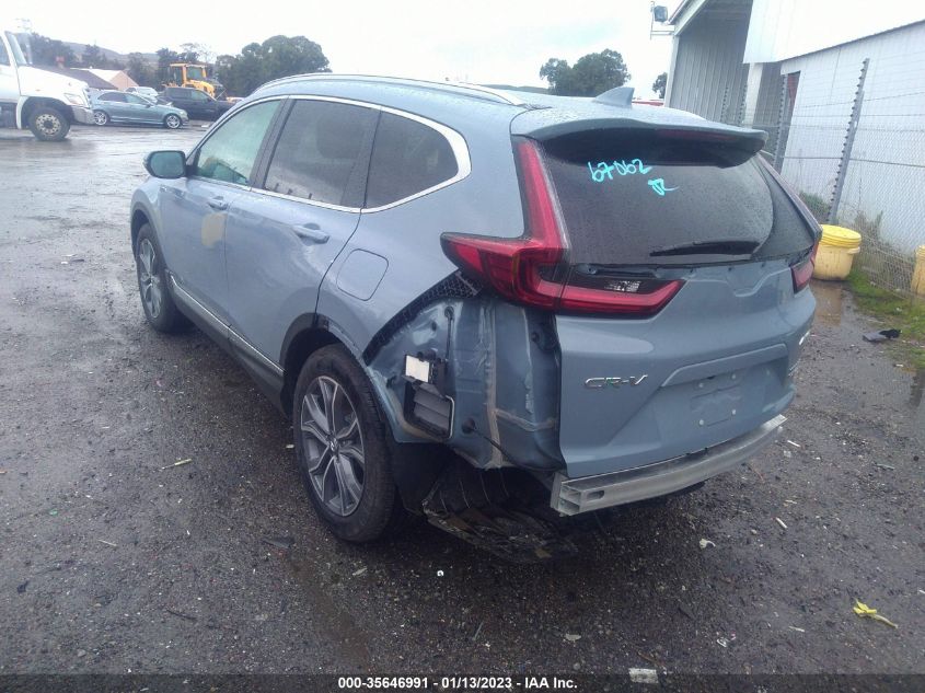 2022 HONDA CR-V HYBRID TOURING VIN: 5J6RT6H90NL029017