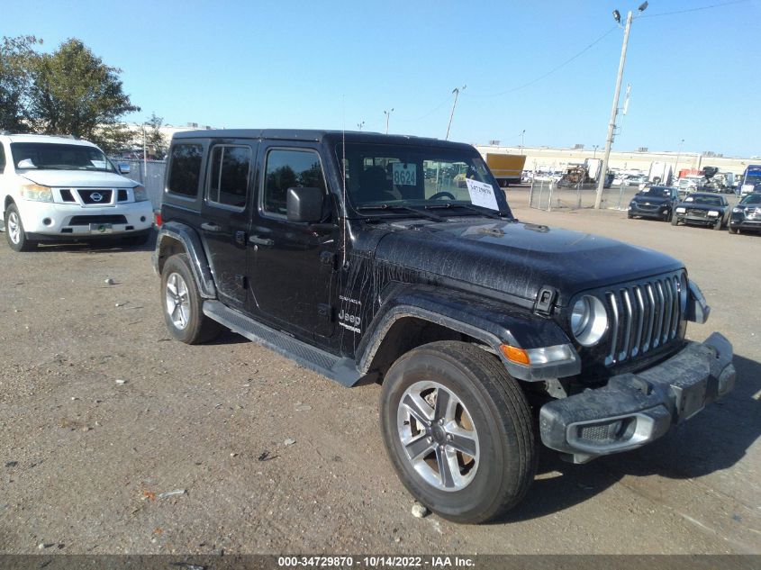2020 JEEP WRANGLER UNLIMITED SAHARA VIN: 1C4HJXEN1LW278856