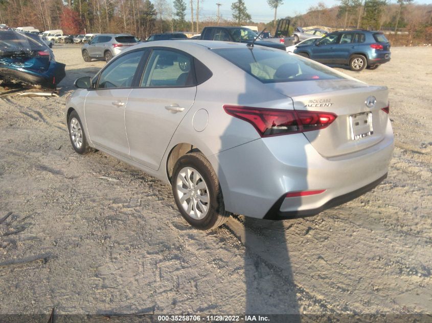 2022 HYUNDAI ACCENT SE VIN: 3KPC24A65NE186263