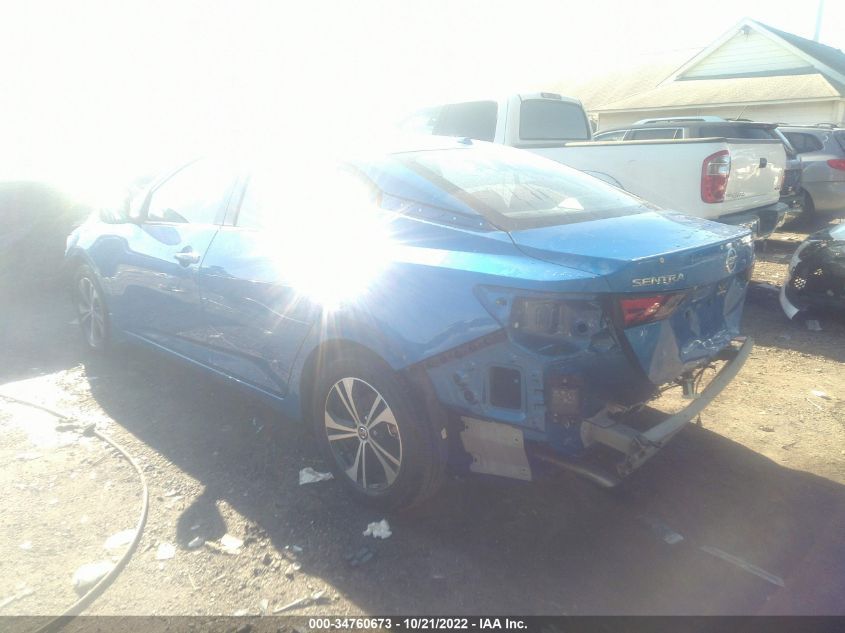 2021 NISSAN SENTRA SV VIN: 3N1AB8CV9MY332148
