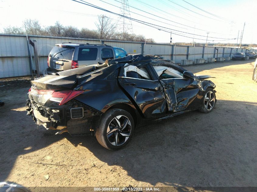 2022 HYUNDAI ELANTRA SEL VIN: 5NPLN4AG5NH055023