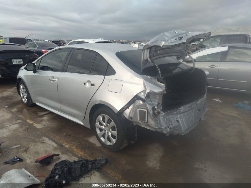 2022 TOYOTA COROLLA LE VIN: JTDEPMAE7N3027284