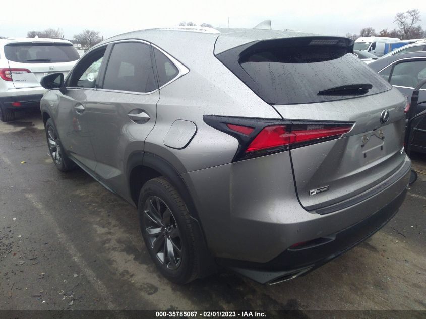 2021 LEXUS NX NX 300 F SPORT VIN: JTJSARBZ5M2193632