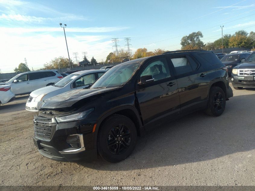 2022 CHEVROLET TRAVERSE LT LEATHER VIN: 1GNEVHKW1NJ135603