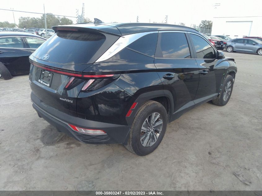 2022 HYUNDAI TUCSON HYBRID BLUE VIN: KM8JBCA16NU028307