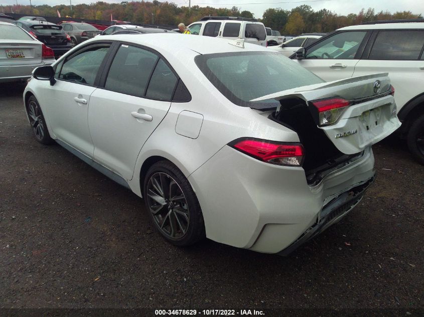 2022 TOYOTA COROLLA SE/SE NIGHTSHADE/APEX SE VIN: 5YFP4MCE1NP124079