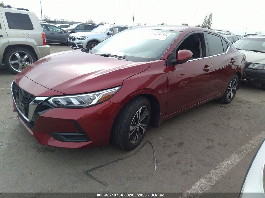 2022 NISSAN SENTRA SV VIN: 3N1AB8CV1NY219957