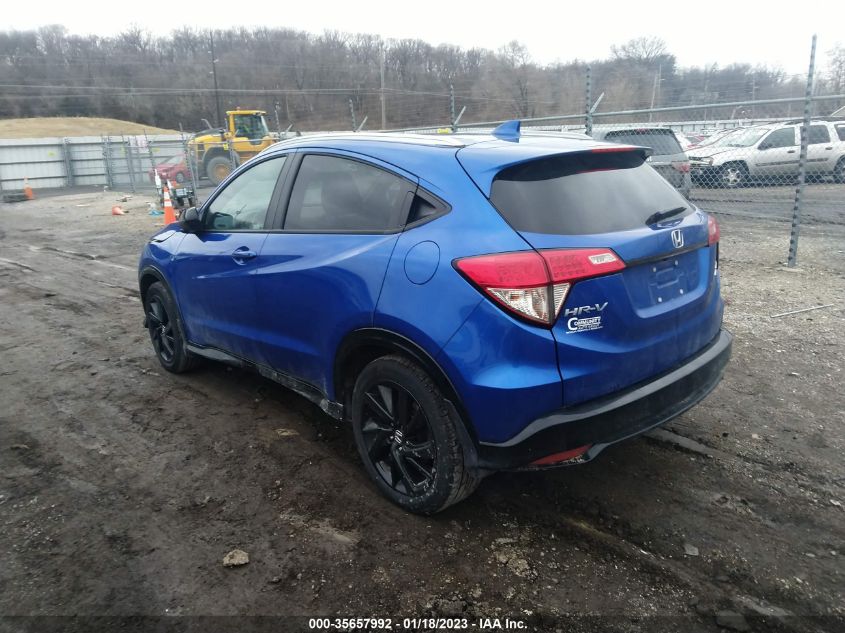 2022 HONDA HR-V SPORT VIN: 3CZRU6H11NM725214