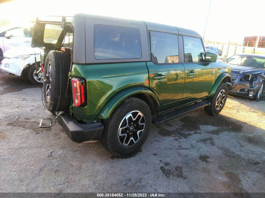 2022 FORD BRONCO BASE/BIG BEND VIN: 1FMDE5DH9NLA83333