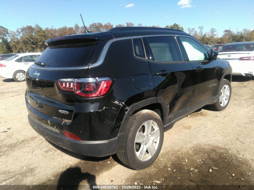 2022 JEEP COMPASS LATITUDE VIN: 3C4NJDBB1NT121610