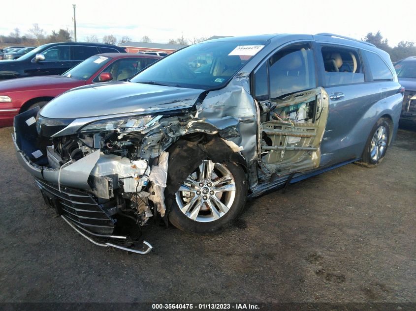 2022 TOYOTA SIENNA LIMITED VIN: 5TDZRKECXNS109775