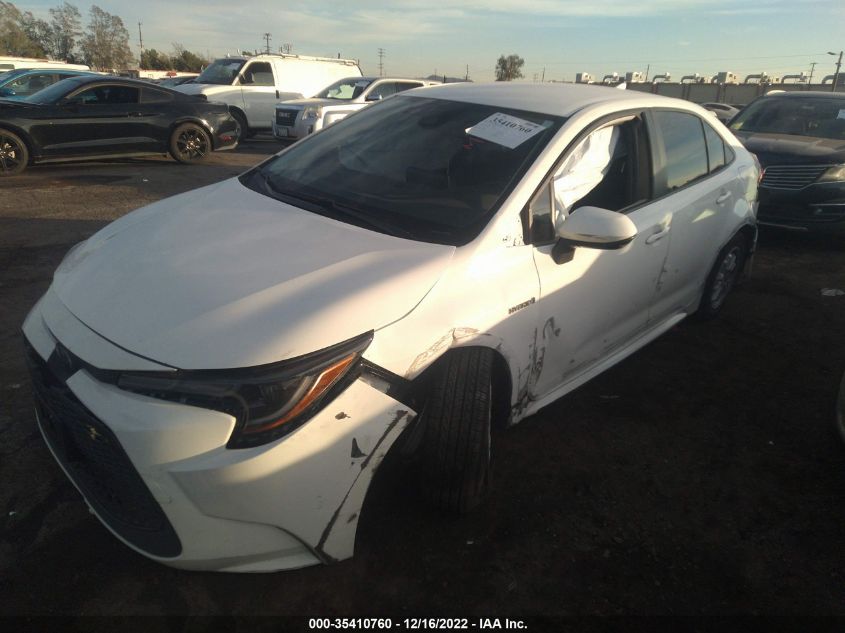 2021 TOYOTA COROLLA HYBRID LE VIN: JTDEAMDEXMJ016173