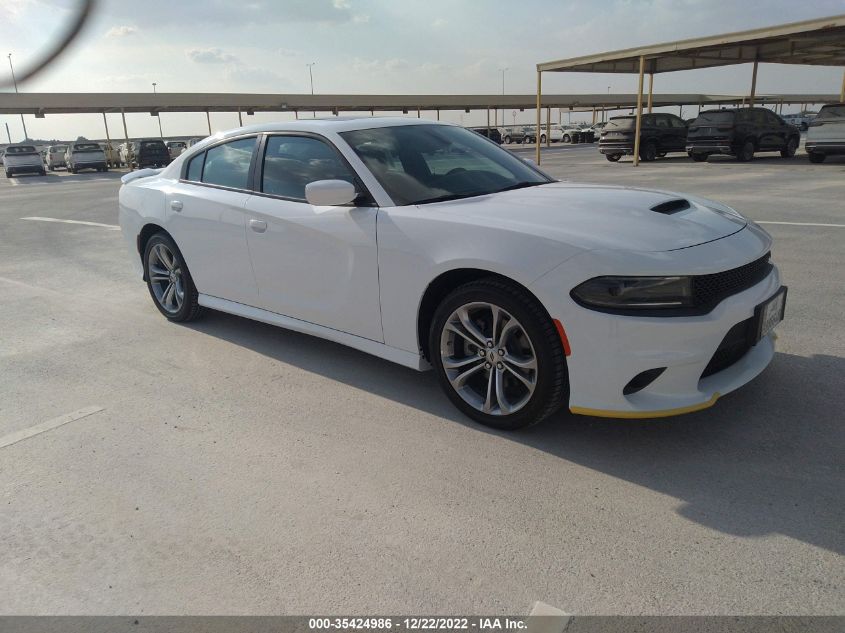 2022 DODGE CHARGER GT VIN: 2C3CDXHG9NH126344