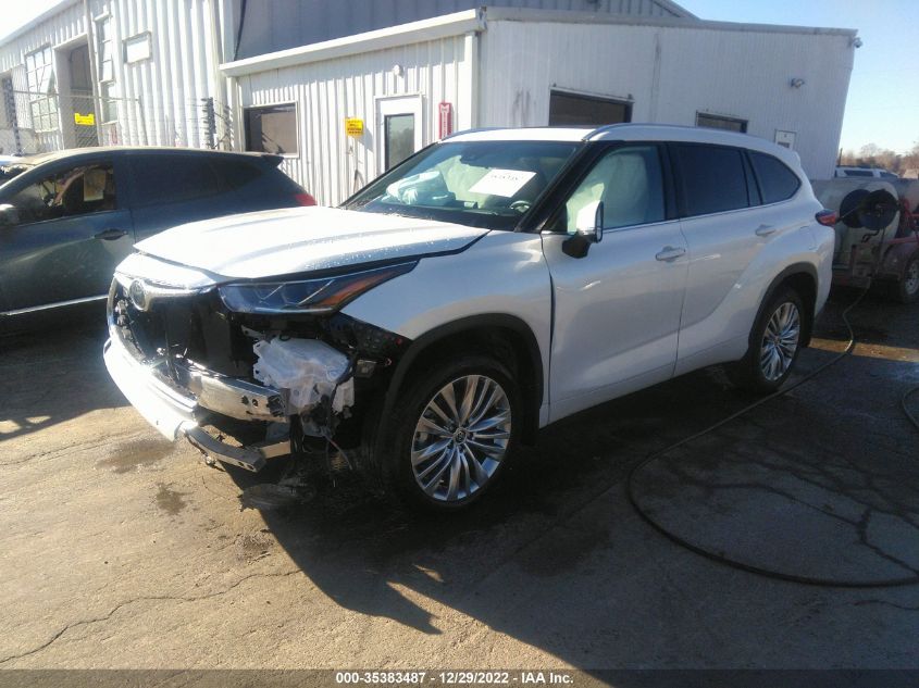 2022 TOYOTA HIGHLANDER PLATINUM VIN: 5TDFZRBH9NS189694