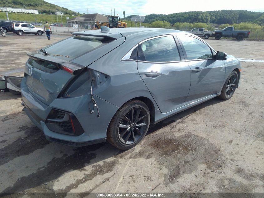2020 HONDA CIVIC HATCHBACK EX VIN: SHHFK7H63LU408597