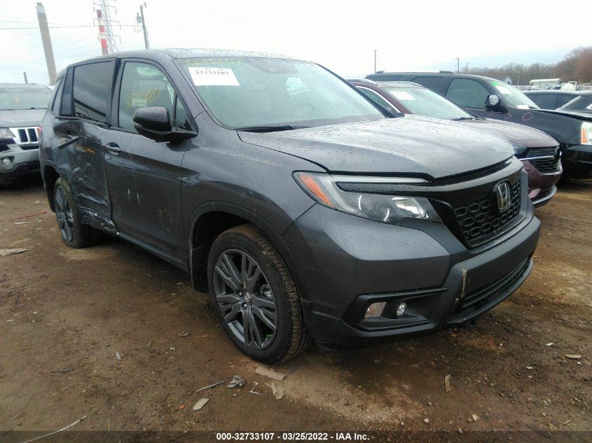 2021 HONDA PASSPORT EX-L VIN: 5FNYF8H56MB034791