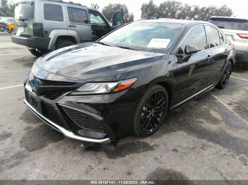 2022 TOYOTA CAMRY HYBRID XSE VIN: 4T1K31AK3NU576893