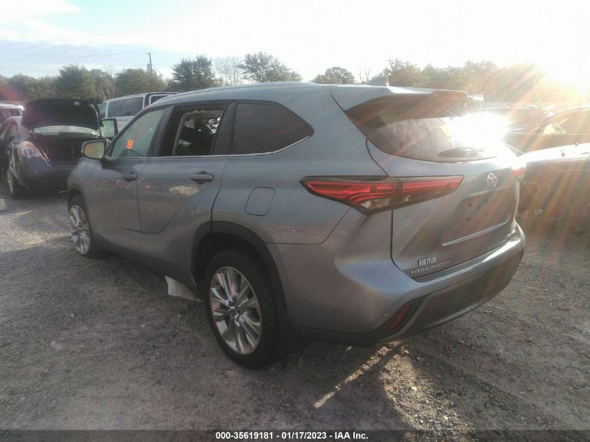 2021 TOYOTA HIGHLANDER LIMITED/PLATINUM VIN: 5TDDZRBH3MS125401