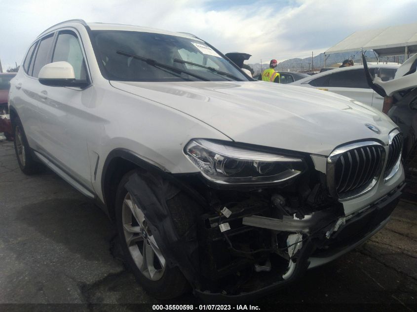 2021 BMW X3 SDRIVE30I VIN: 5UXTY3C06M9D84792