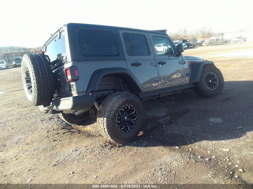 2021 JEEP WRANGLER UNLIMITED WILLYS SPORT VIN: 1C4HJXDG1MW717672