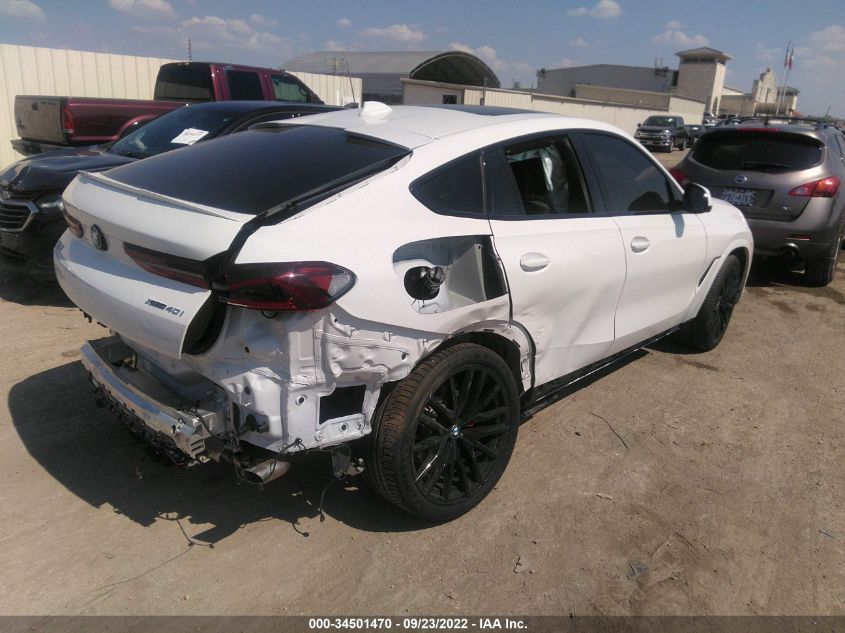 2022 BMW X6 XDRIVE40I VIN: 5UXCY6C07N9L77446