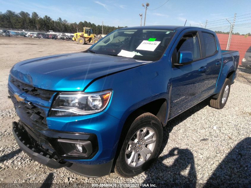 2022 CHEVROLET COLORADO 2WD LT VIN: 1GCGSCEAXN1275226