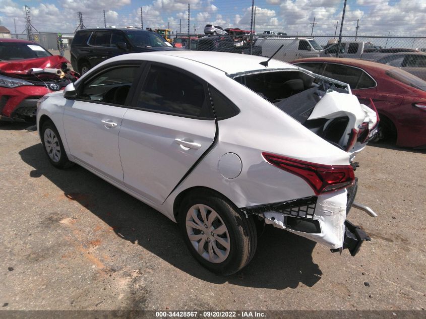 2022 HYUNDAI ACCENT SE VIN: 3KPC24A69NE183107