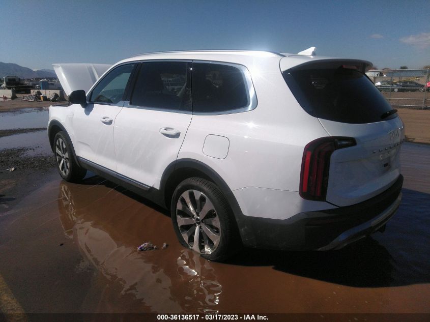 2022 KIA TELLURIDE EX VIN: 5XYP34HC3NG318479
