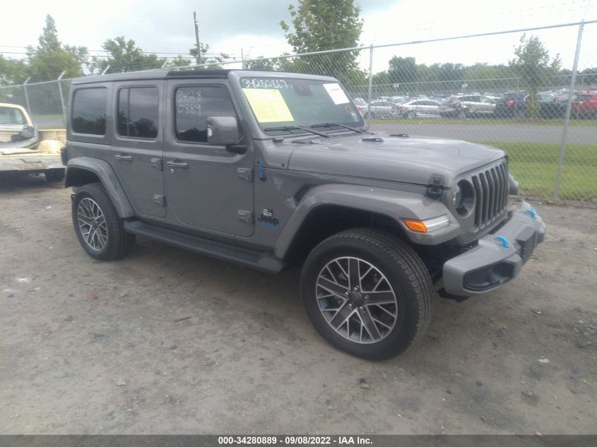 2022 JEEP WRANGLER 4XE UNLIMITED SAHARA HIGH VIN: 1C4JJXP60NW215533