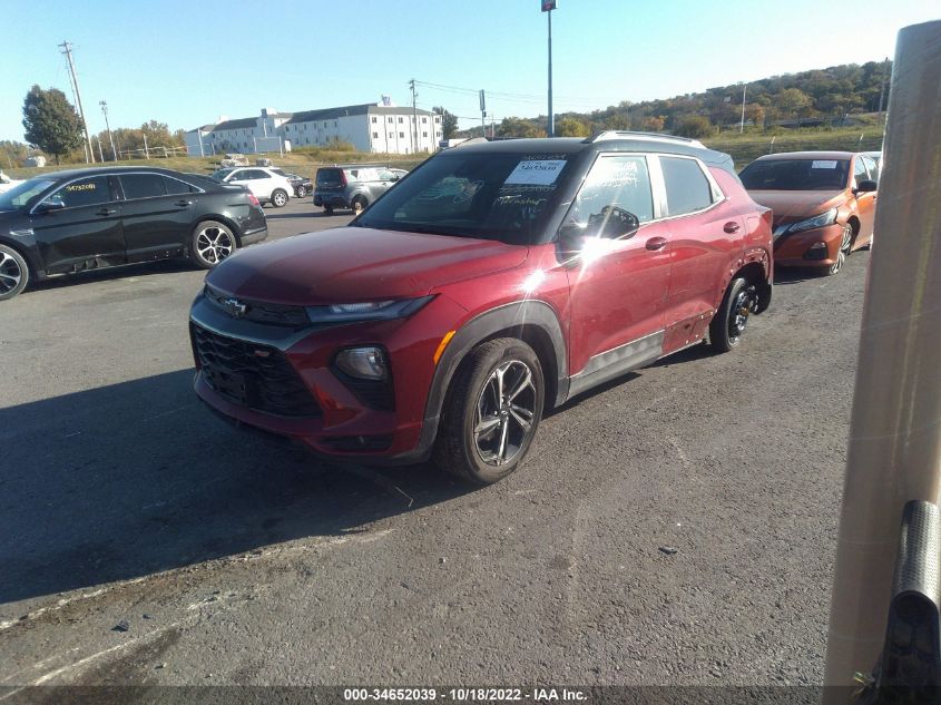 2021 CHEVROLET TRAILBLAZER RS VIN: KL79MTSL1MB043550