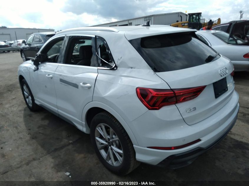 2022 AUDI Q3 S LINE PREMIUM VIN: WA1DECF34N1126928