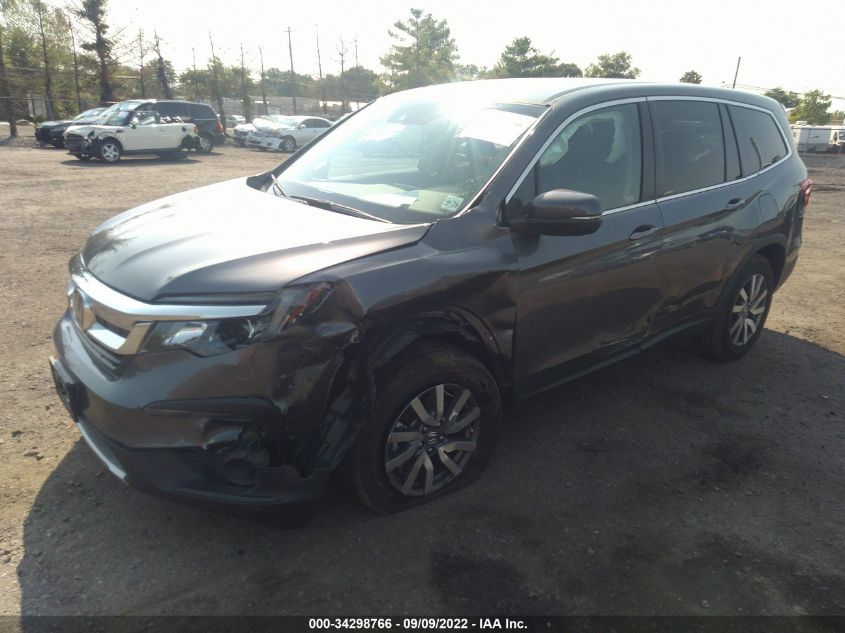 2021 HONDA PILOT EX-L VIN: 5FNYF6H57MB013467