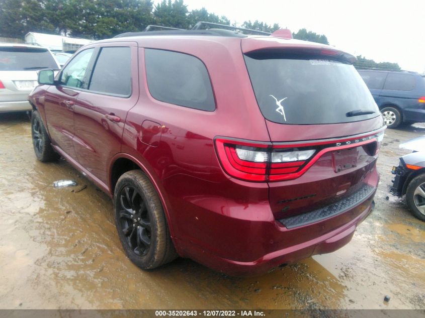 2020 DODGE DURANGO GT PLUS VIN: 1C4RDJDG9LC324463