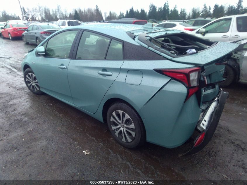 2022 TOYOTA PRIUS LE/XLE/NIGHTSHADE VIN: JTDL9MFU6N3040397