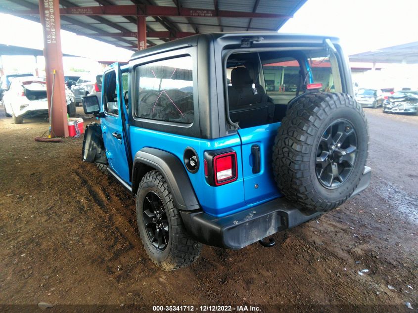 2022 JEEP WRANGLER WILLYS SPORT VIN: 1C4GJXAG2NW140412