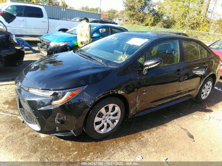 2022 TOYOTA COROLLA LE VIN: JTDEPMAE5NJ231285