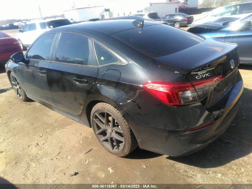 2022 HONDA CIVIC SEDAN SPORT VIN: 2HGFE2F58NH583920