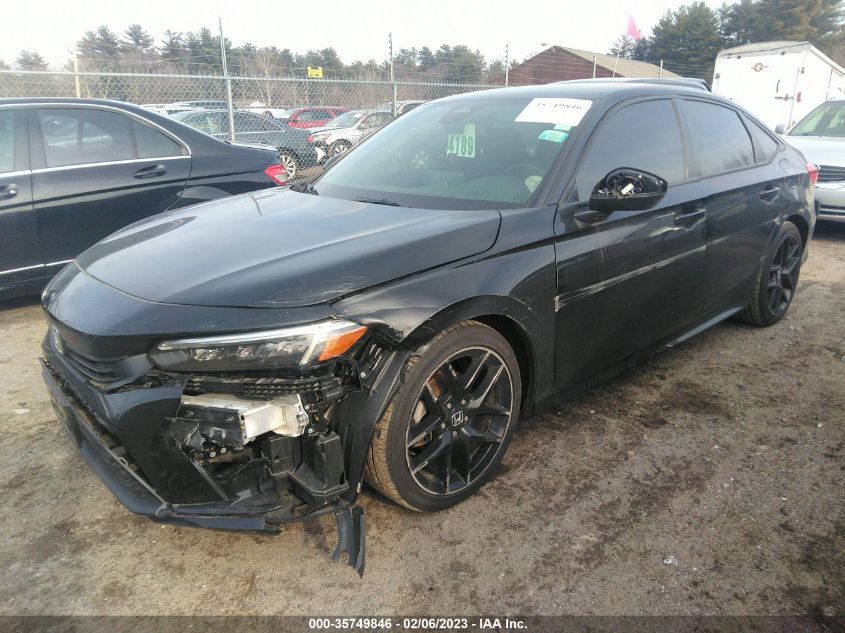2022 HONDA CIVIC SEDAN SPORT VIN: 2HGFE2F5XNH549686
