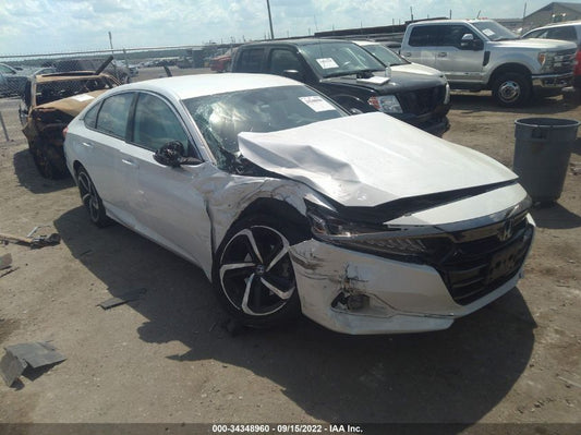 2022 HONDA ACCORD SEDAN SPORT VIN: 1HGCV1F38NA043557